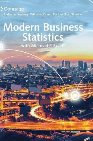 Cover of Mindtap for Anderson/Sweeney/Williams/Camm/Cochran/Fry/Ohlmann's for Modern Business Statistics with Microsoft Excel, 1 Term Printed Access Card