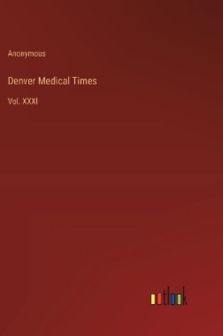 Cover of Denver Medical Times