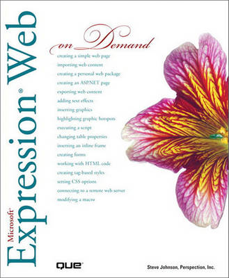 Book cover for Microsoft Expression Web on Demand