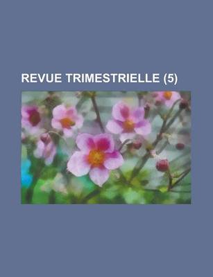 Book cover for Revue Trimestrielle (5)