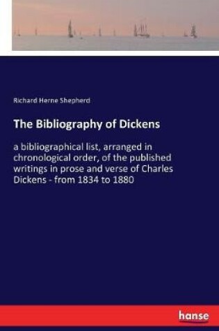 Cover of The Bibliography of Dickens