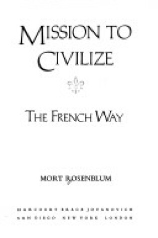 Cover of Mission to Civilize