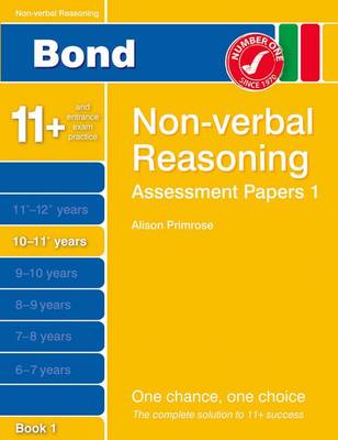 Book cover for Bond Assessment Papers Non-Verbal Reasoning 10-11+ Yrs Book 1