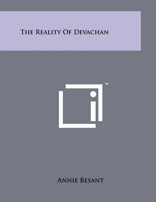 Book cover for The Reality Of Devachan