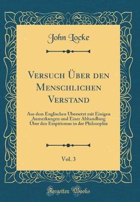 Book cover for Versuch UEber Den Menschlichen Verstand, Vol. 3
