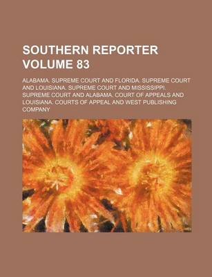 Book cover for Southern Reporter Volume 83