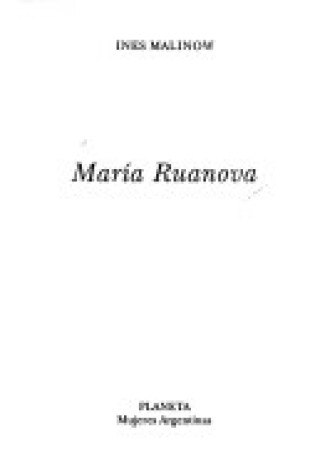 Cover of Maria Ruanova
