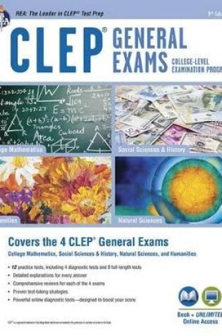Cover of Clep(r) General Exams Book + Online, 9th Ed.