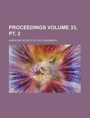 Book cover for Proceedings Volume 33, PT. 2