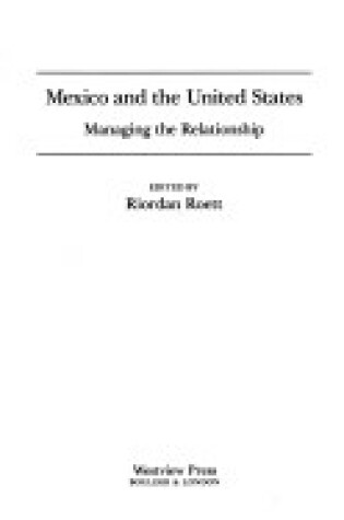 Cover of Mexico And The United States