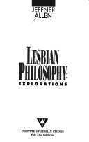 Book cover for Lesbian Philosophy