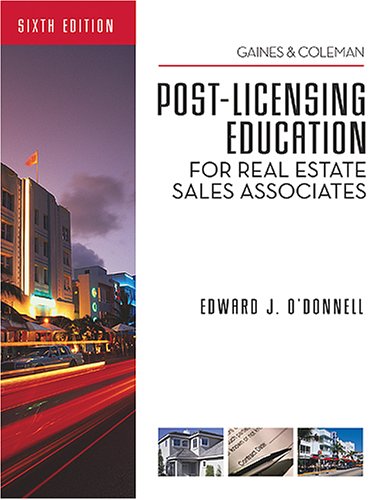 Book cover for Florida Post-licensing Education for Real Estate Sales Associates