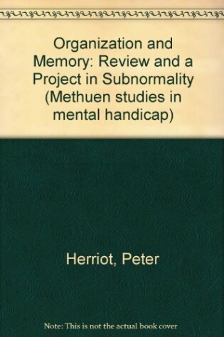 Cover of Organization and Memory