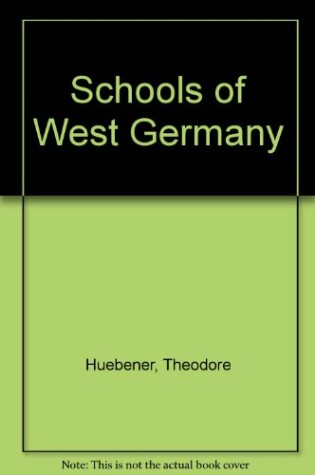 Cover of Schools of West Germany