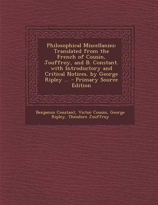 Book cover for Philosophical Miscellanies