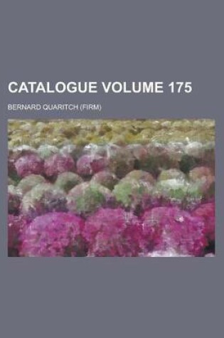 Cover of Catalogue (Volume 175)