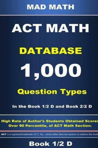 Cover of ACT Math Database 1-2 D