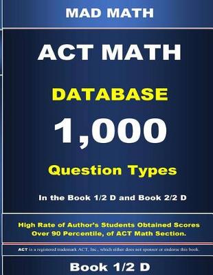 Book cover for ACT Math Database 1-2 D
