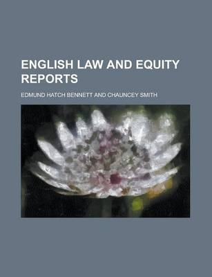 Book cover for English Law and Equity Reports