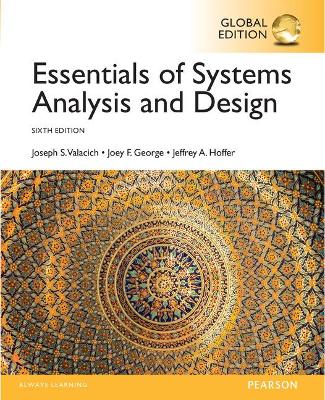 Book cover for Essentials of Systems Analysis and Design, Global Edition