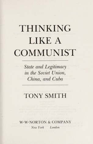 Book cover for THINKING LIKE COMMUNIST CL