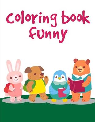 Book cover for coloring book funny