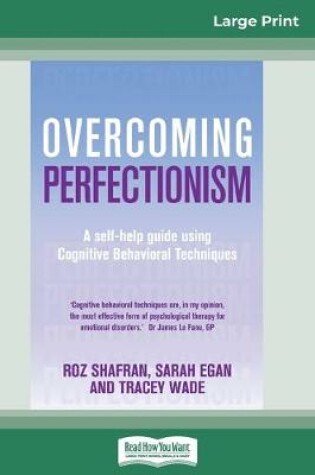Cover of Overcoming Perfectionism (16pt Large Print Edition)