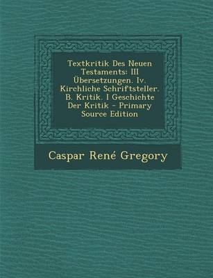 Book cover for Textkritik Des Neuen Testaments