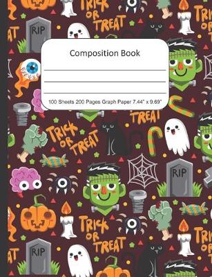 Book cover for Composition Book Graph Paper, Halloween