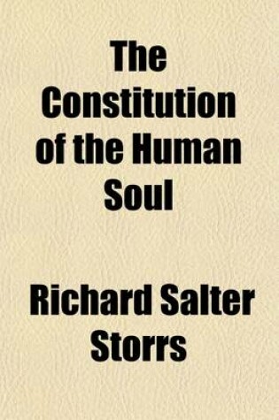 Cover of The Constitution of the Human Soul; Six Lectures