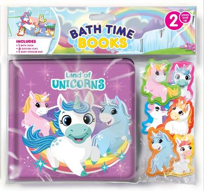 Book cover for Land of Unicorns: Bath Time Books