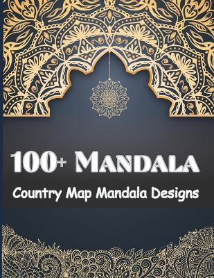 Book cover for 100+ Country Map Mandala Designs