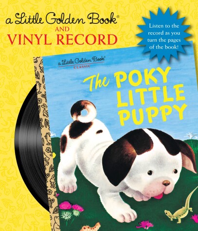 Book cover for The Poky Little Puppy Book and Vinyl Record