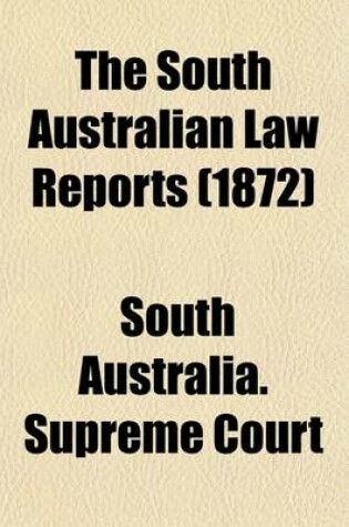 Cover of The South Australian Law Reports Volume 5