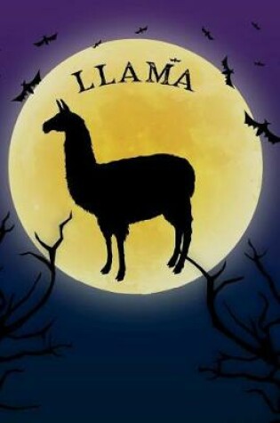 Cover of Llama Notebook Halloween Journal