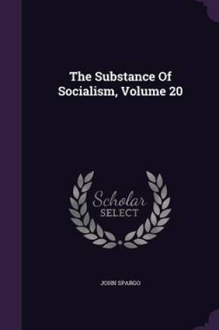 Cover of The Substance of Socialism, Volume 20