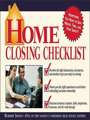 Book cover for Home Closing Checklist