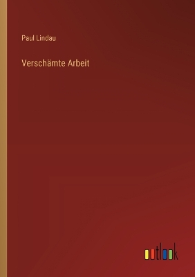 Book cover for Verschämte Arbeit