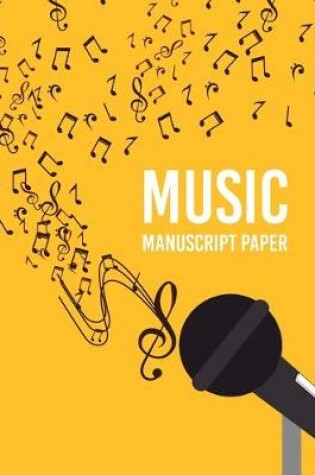 Cover of Wide Staff music Manuscript Paper