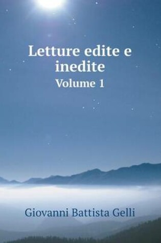 Cover of Letture edite e inedite Volume 1