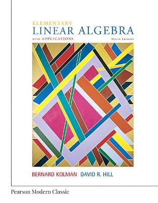 Book cover for Elementary Linear Algebra with Applications (Classic Version)