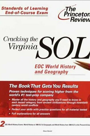 Cover of Cracking the Virginia Sol Eoc World History and Geography