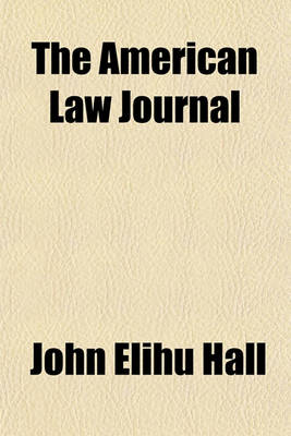 Book cover for The American Law Journal