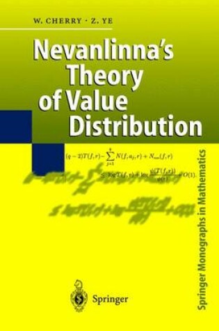 Cover of Nevanlinna's Theory of Value Distribution