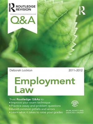 Book cover for Q&A Employment Law 2011-2012