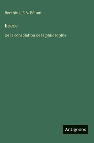 Cover of Boëce