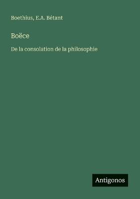 Book cover for Boëce