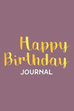 Cover of Happy Birthday Journal