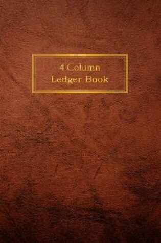 Cover of 4 Column Ledger Book