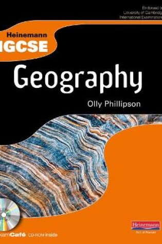 Cover of Heinemann IGCSE Geography Student Book with Exam Cafe CD